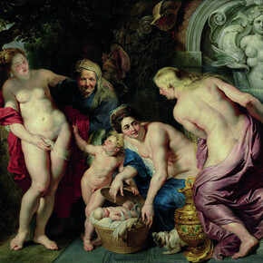 Peter Paul Rubens, La scoperta di Erittonio fanciullo, 1615 - 1616. Olio su Tela, 243,5 x 345,5 cm. Vienna, Palazzo Liechtenstein. The Princely Collections
