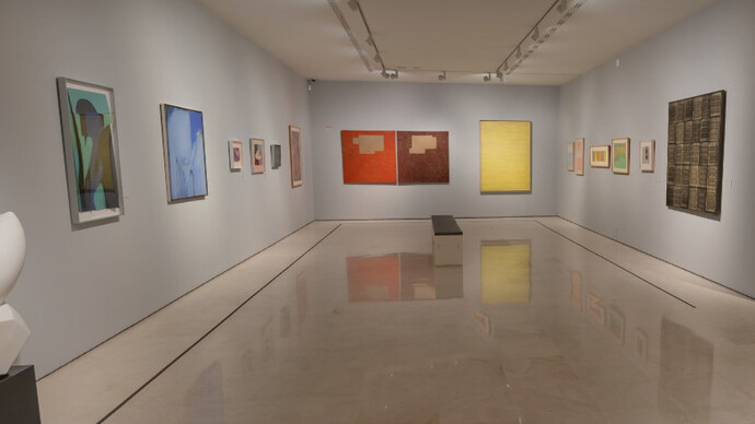 Varios artistas, Archipiélago, vista de exhibición. Cortesía del Museo Carmen Thyssen