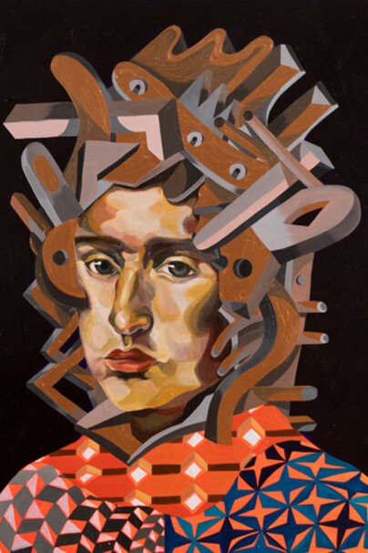 Zio Ziegler, CENA Cypriani ZZ, 2014, tecnica mista su tavola, 61x45,7 cm