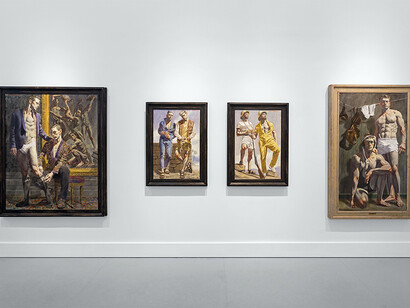 Mark Beard | Bruce Sargeant (1898-1938): Parlor, Gymnasium, and Field. Exhibition view.Courtesy of ClampArt