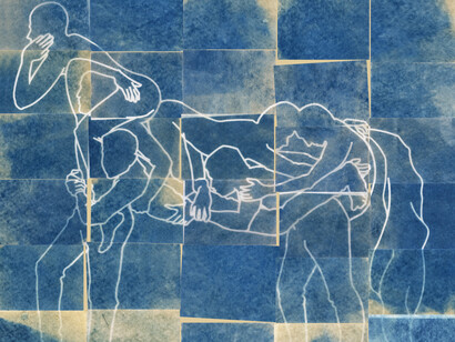 Vivek Vilasini, Peregiratrions / Recruiting station (detail), 2025. Courtesy of Sakshi Gallery