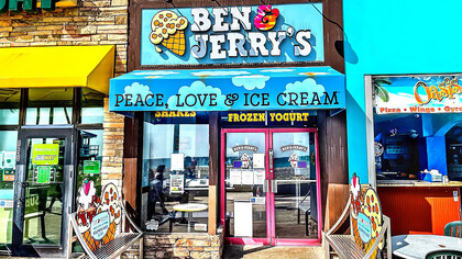 Ben and Jerry’s at Hollywood Beach, Florida, USA