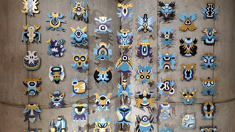 Dino Urpí; Códigos interdimensionales. Instalación. 2022. Foto cortesía MBCCR