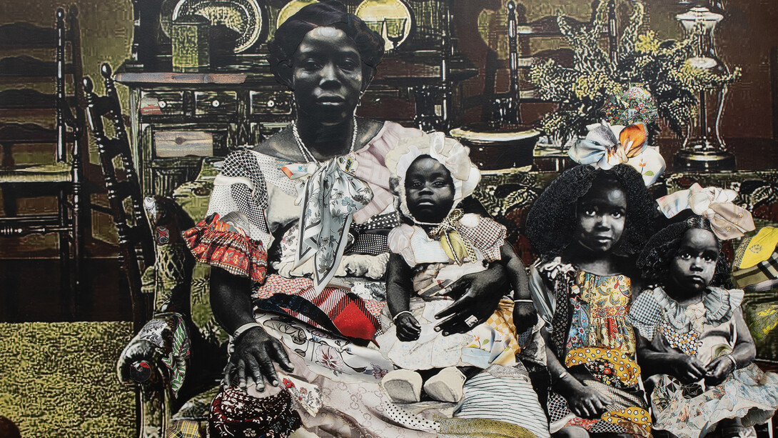 Stan Squirewell, Hot curlers and vaseline (detail), 2025. Courtesy of Claire Oliver Gallery
