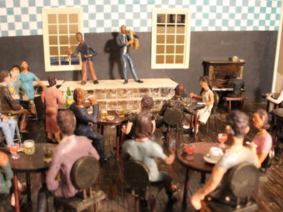 Pinkie Strother, The Top Hat Nightclub, diorama. Courtesy the artist and Moremen Gallery