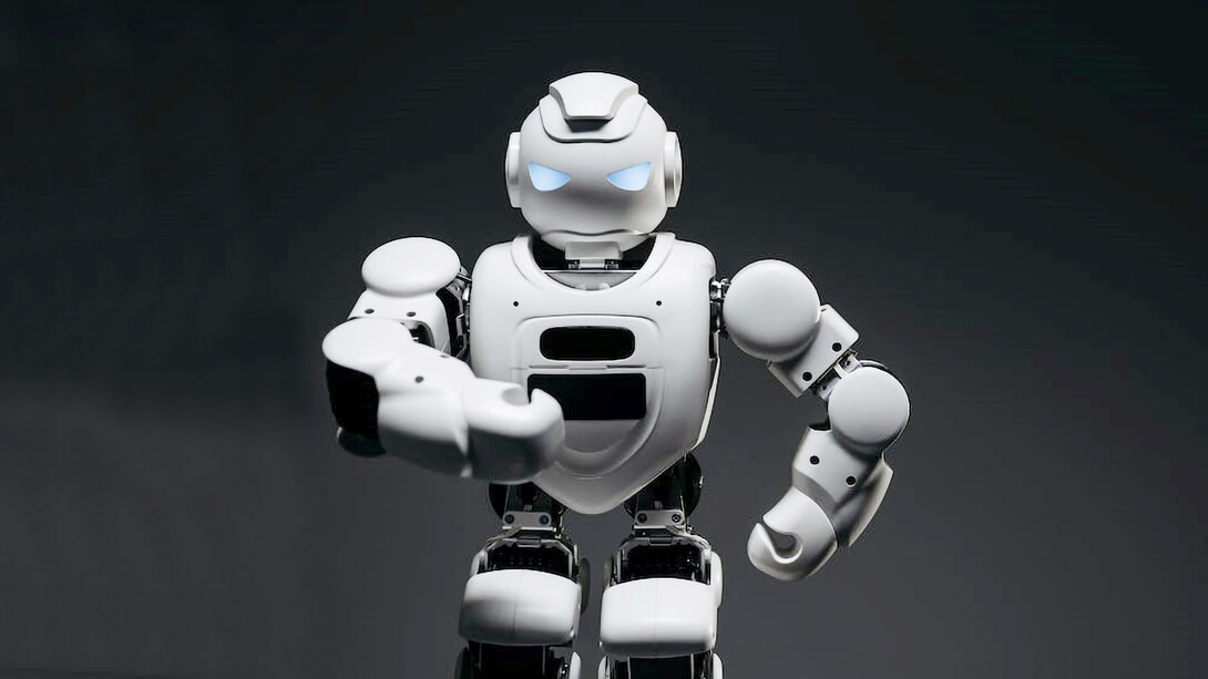 A robot running
