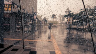 Al regresar, la indecisa llovizna del mediodía se había convertido en una monumental tormenta de granizo