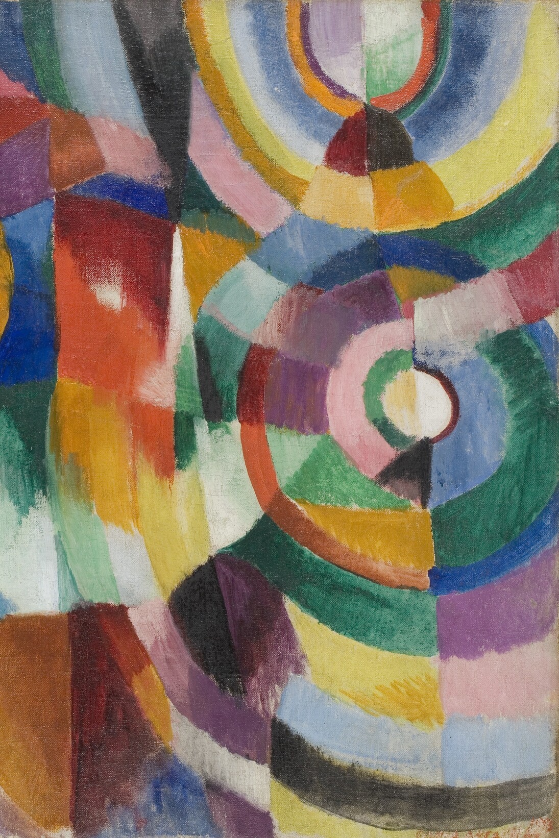 Sonia Delaunay, Prismes électriques, 1913-1914, © Pracusa 2013057, © Davis Museum at Wellesley College, Wellesley, MA, Gift of Mr. Theodore Racoosin