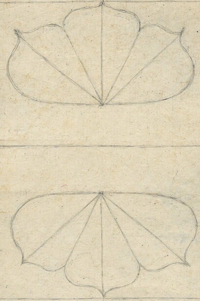 Lynne Woods Turner,
Untitled #1519 (detail), 2022,
pencil on paper, 8h x 6w in.,
20.32h x 15.24w cm. Courtesy of the artist and Adams and Ollman Gallery