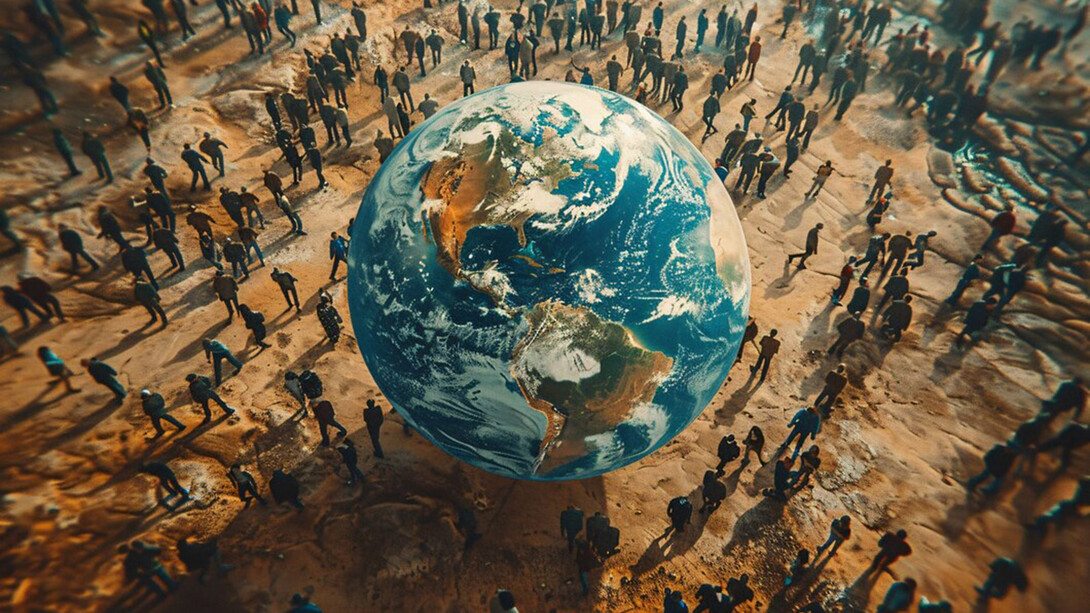 People from around the globe united in a shared cause, demonstrating solidarity for global change