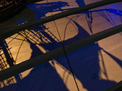 The sailing ship, exhibition view. Courtesy of The Vasa Museum