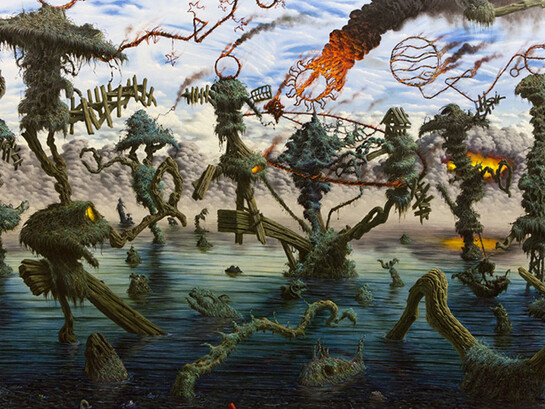 Fulvio Di Piazza, Pacific, olio su tela, 200 x 300 cm, 2014