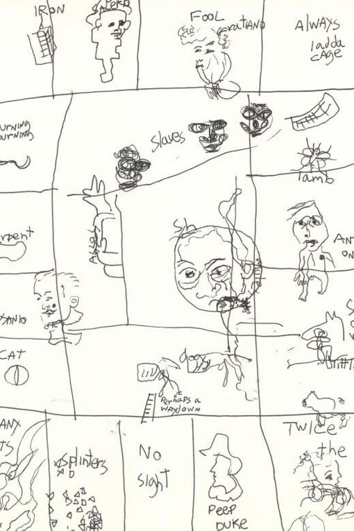 Roee Rosen, The Blind Merchant, Act. 04, Scene 01, Page 05 (1989 - 1991). Courtesy of Centre Pompidou