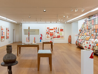 
View of Barry McGee’s solo exhibition “The Other Side" at Perrotin Hong Kong, 2019 Photo: Ringo Cheung
© Barry McGee; Courtesy of the artist, Perrotin, and Ratio 3, San Francisco
