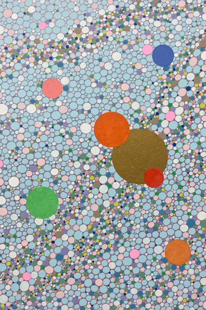 Pema Rinzin, #16, Impermanent bubbles, color bubbles. Courtesy of Kate Oh Gallery