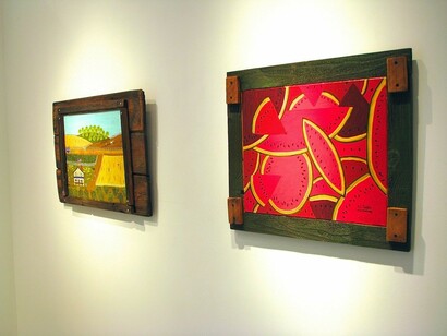 Elias Telles. Paintings, Exhibition view. Courtesy of Beth Urdang Gallery