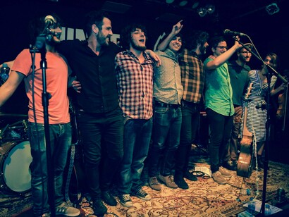 Nunatak al finalizar un concierto