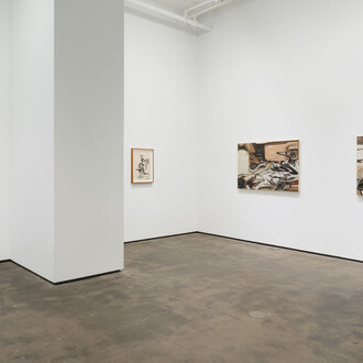 Luke Agada, When the center holds, exhibition view. Courtesy of Sean Kelly