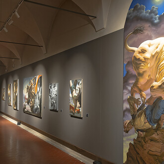 Nicola Verlato, Myth generation, vista della mostra. Per gentile concessione del LabOratorio degli Angeli