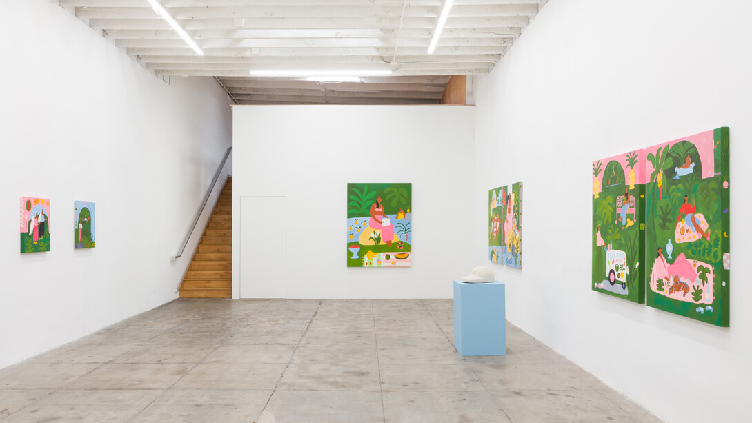 Lilian Martinez, Women and dogs, exhibition view. Courtesy of Ochi Gallery