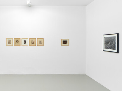 Various artists, The rosy crucifixion, exhibition view. Courtesy of Galleria Massimo Minini