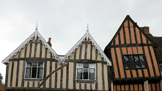 Some houses in Lavenham seem to be unreal 