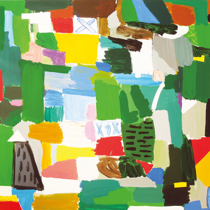 Toru Hamada, T-13-26, 2013, acrylic on canvas, 150 x 150 cm
