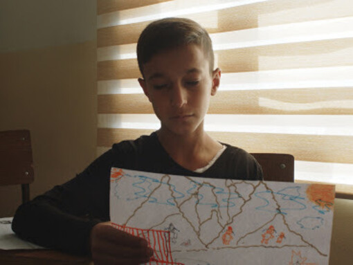 Una scena del film Notturno