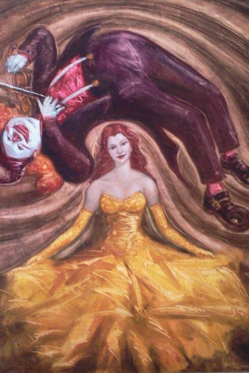 Sherwin Paul Gonzales, Music of Love, Oil & Latex on Canvas, 48" x 36"