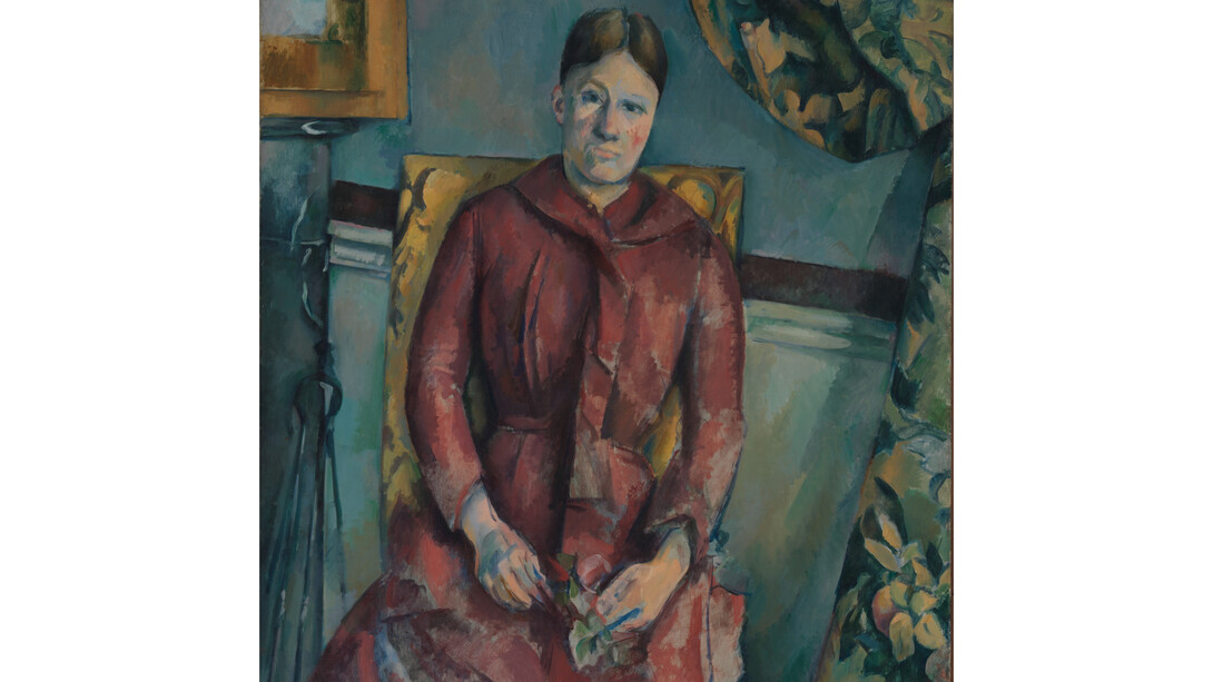 Paul Cézanne (French, Aix-en-Provence 1839­1906 Aix-en-Provence), Madame Cézanne (Hortense Fiquet, 1850­1922) in a Red Dress, 1888­90, Oil on canvas, 45 7/8 x 35 1/4 in. (116.5 x 89.5 cm). The Metropolitan Museum of Art, The Mr. and Mrs. Henry Ittleson Jr. Purchase Fund, 1962