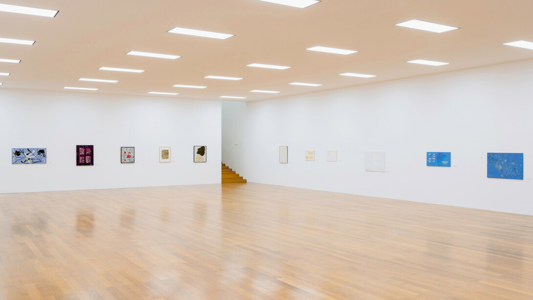 Henrik Olesen and Isidore Isou, Demons are tearing me apart, exhibition view. Courtesy of Kunstmuseum Liechtenstein with Hilti Art Foundation