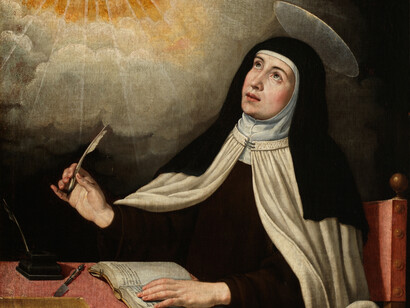 Anónimo copiado de José de Rivera; Santa Teresa de Jesús, s. XVII, Museo del Prado, España (detalle)