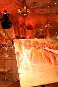 Instead of just photos, some will decide for a painting of a scene of the wedding by an artist who live paints