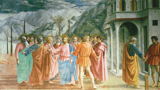 Masaccio, Pagamento del Tributo, dettaglio