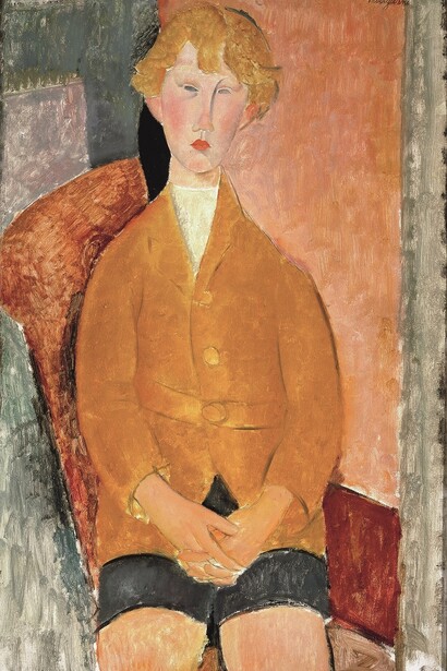 Amedeo Modigliani. Boy in Short Pants - c.1918