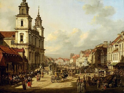 Nowy Świat (Polish pronunciation: [ˈnɔvɨ ˈɕfjat], meaning “New World”) is one of Warsaw’s main historic thoroughfares. It forms part of the Royal Route (Trakt Królewski), which runs from the Royal Castle and Old Town south to the 17th-century royal residence of King John III Sobieski in Wilanów