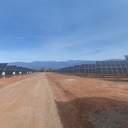 Parco fotovoltaico a Tinogasta nella regione di Catamarca, in Argentina
