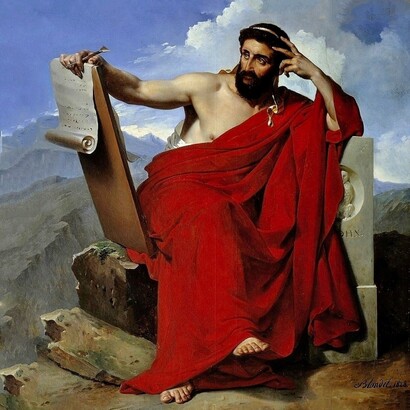 Merry Joseph Blondel, Ritratto di Solone, 1828. Musee de Picardie, Amiens, Francia