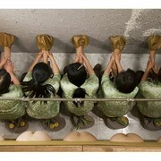 Still from: Mika Rottenberg, Squeeze, 2010, Single channel video installation and digital C-print, Duration: 20 min. Dimensions variable, Edition of 6 + 2 AP © Mika Rottenberg. Courtesy the artist and Andrea Rosen Gallery, New York.