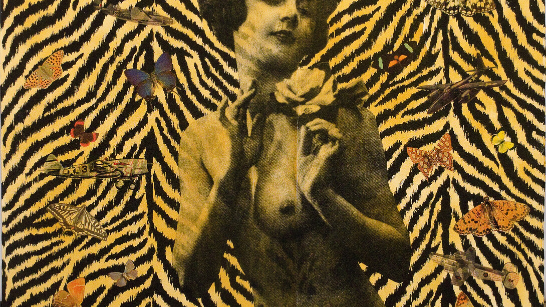Wildcat Will, Girl with flowers and aeroplanes 2015 (detail)