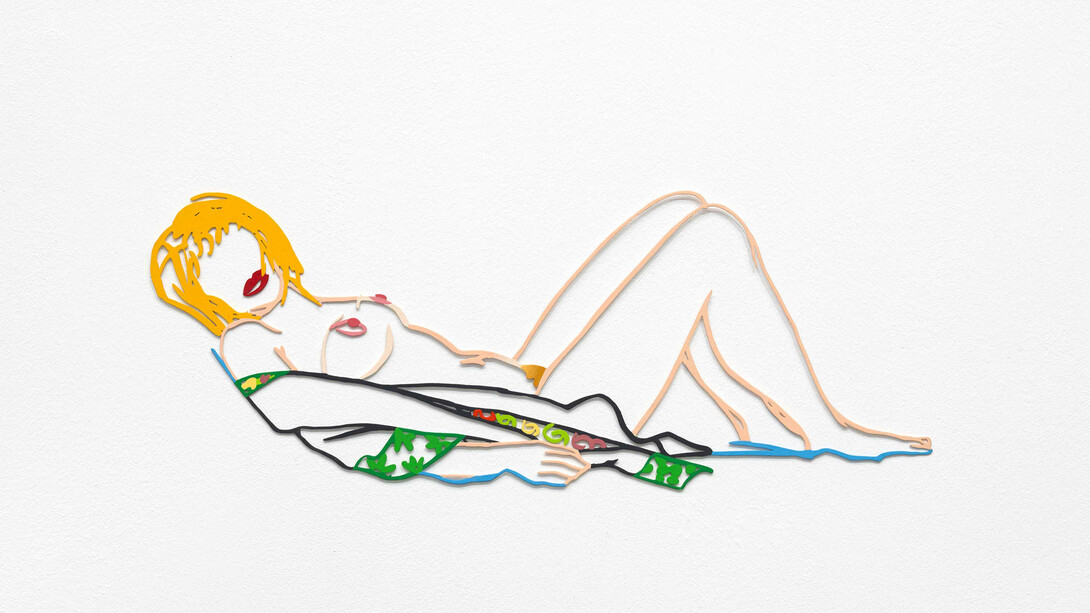 Tom Wesselmann, Monica lying down on robe, 1986/1990. Courtesy of Galerie Lelong & Co