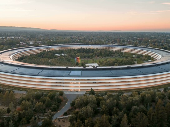 Apple Park headquarters in Silicon Valley, California, US