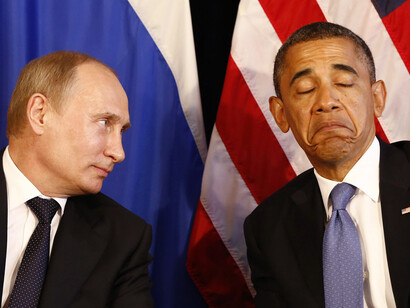 Vladimir Putin and Barack Obama