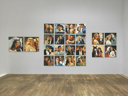 Walter Robinson, Let the music play, exhibition view. Courtesy of Jeffrey Deitch