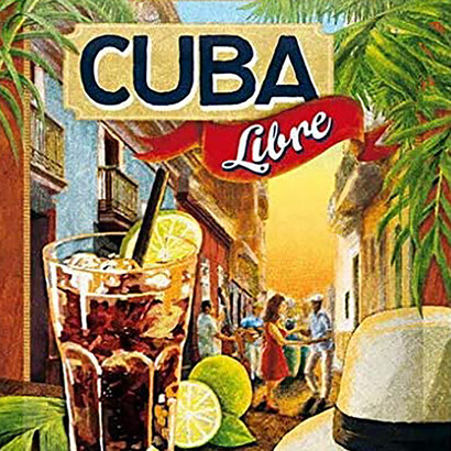 Afiche de la bebida Cuba libre