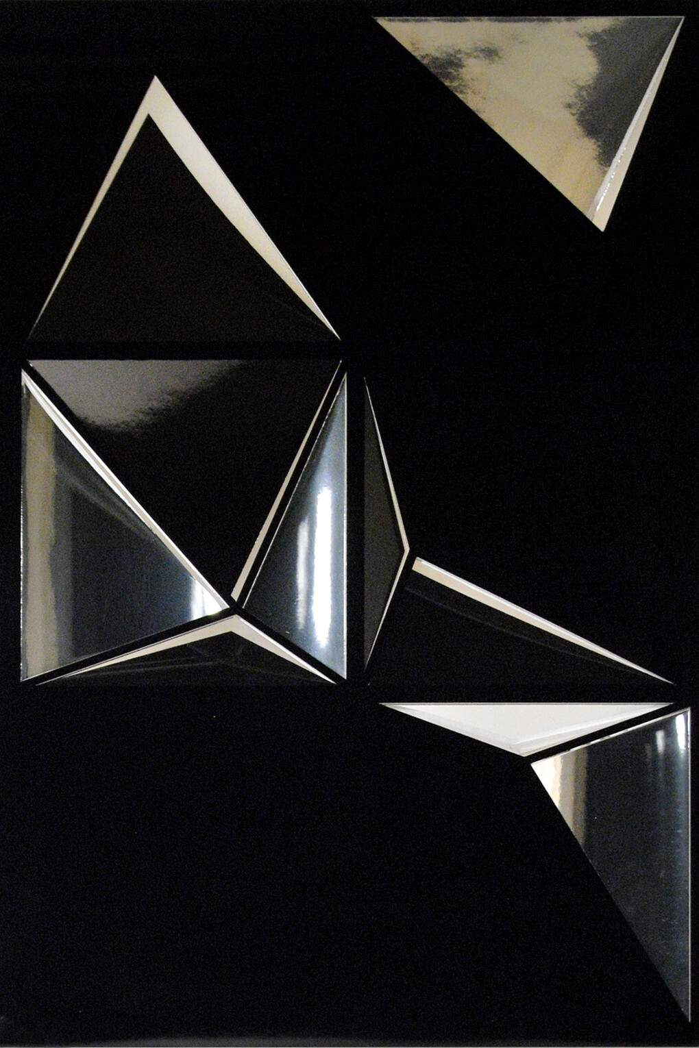 Vasso Gavaisse, KNOT n.6, 2014, paper and Al film, 64 x 46 cm