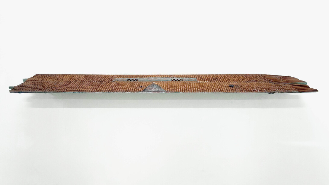 Rohit Varekar, Floting house, 2026. Courtesy of Sakshi Gallery