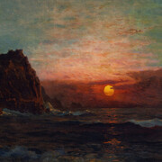 Frederick J. Waugh, Sunset on Cornwall Cliffs (detail), n.d. Courtesy of Georgia Museum of Art