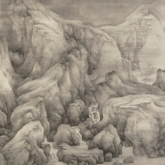Tai Xiangzhou, Stream and mountain accumulating gem (detail), 2011. Courtesy of Fu Qiumeng Fine Art