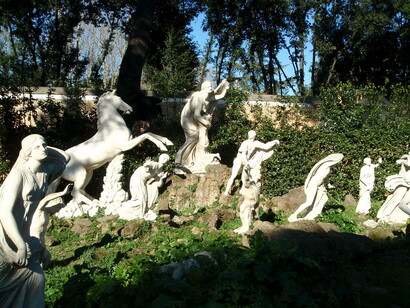 Il giardino di Villa Medici a Roma